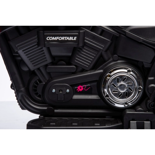 Motor na akumulator Chopper FASTER Czerwony AHL008.CR